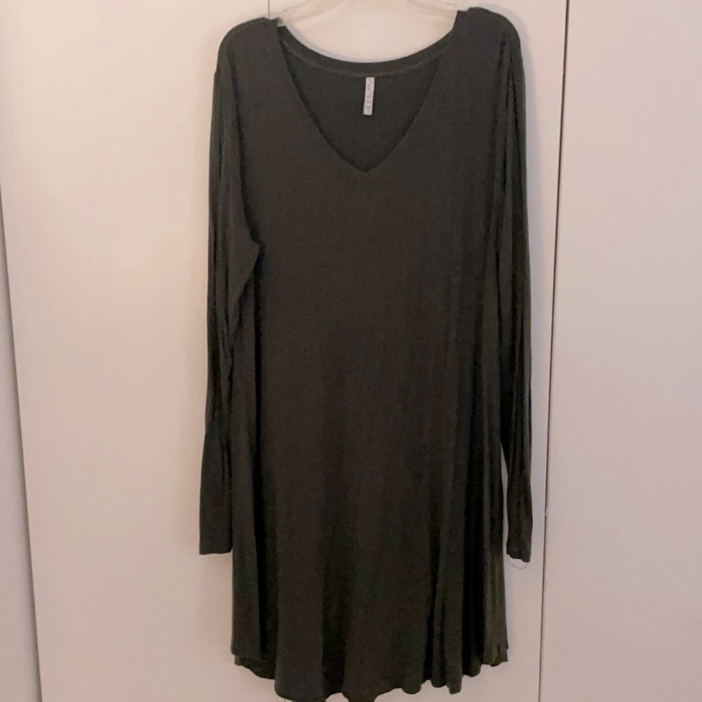 ZSupply knit linen sleeve dress